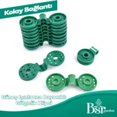 250 Adet Yeşil Gölgelik Klipsi Uv Katkılı ( Güneşe Dayanıklı ) Bsr Garden - 6