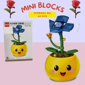 Ctoy Mini Blok Çiçek Yapma Seti No:3 62 Parça Ipomoea Nil 1013A - 1