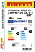 Pirelli 215/45 R20 95T XL S-I Cinturato All Season SF3 ELT Oto Dört Mevsim Lastiği ( Üretim : 2024 ) thumbnail 2