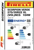 Pirelli 275/35 R22 104W XL Scorpion Verde VOL NCS Oto Yaz Lastiği ( Üretim : 2024 ) - 2