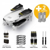 Corby CX017 Wifi Çift Kameralı Katlanabilir 1080P Drone + 2 Bataryalı Set thumbnail 1