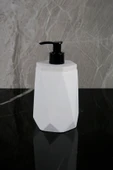 6 Parça Mermer Desenli Beton Banyo Seti Katı Sıvı Sabunluk Diş Fırçalığı Havluluk Tütsülük Tepsi - 7