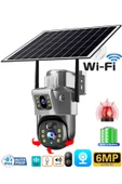 MPIA Mika 6MP Dual Lens  Wifi Güneş Enerjili Hareketli Akıllı Kamera Gece Görüş V380Pro - 1