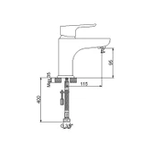 NEWARC 921521B LOFT LAVABO BATARYASI SİYAH - 2