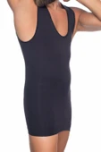 SİYAH MI Emay E1003 V Yaka Erkek Korse Atlet - 2
