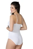 BEYAZ MI Emay 1415 Modal Cotton Çıtçıtlı İnce Askılı Body - 2