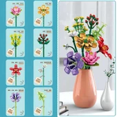 Ctoy Mini Blok Çiçek Yapma Seti Jasminum Sambac 087A - 6