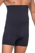 SİYAH MI Emay E1005 Erkek Yüksek Bel Double Boxer Korse - 3