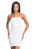 BEYAZ MI Emay 5065 Straplez Elbise Korse - 1