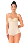 TEN MI Emay 2723 Lazer Kesim Göğsü Açık Slip Korse - 1