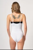 BEYAZ MI Emay 2043 Göğsü Açık Agraflı Body Korse thumbnail 3