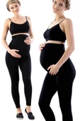 SİYAH MI Emay 5400 Seamless Soft Hamile Tayt - 1