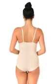TEN MI Emay 2723 Lazer Kesim Göğsü Açık Slip Korse - 2