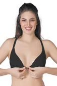 SİYAH MI Emay 187 C Önden Açılır Balenli Sporcu Sütyen - 1