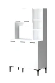 Miya Çok Amaçlı Boy Dolaplı Kahve Köşesi, Kiler Dolabı, Mutfak Erzak Dolabı, Mini Mutfak Dolabı - 5