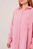 Salaş Kesim Cepli Pembe Gömlek - 3