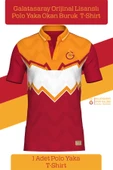 Galatasaray Orijinal Lisanslı Okan Buruk Desing Polo Yaka T-Shirt Metin Oktay Baskılı Hediyelik Kutu - 2