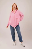 Salaş Kesim Cepli Pembe Gömlek - 2