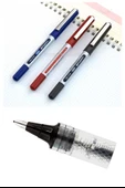 Kırmızı Pilot Kalem 10 Adet Uniball Eye Mikro 0.5 mm Roller Pilot Kalem Ub-150 Roller Uçlu Likit Mürekkepli Pilot Kalem - 4
