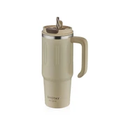Shotay Travel Çelik Termos Mug 900Ml Krem - 1