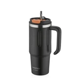 Shotay Travel Çelik Termos Mug 900Ml Siyah - 1