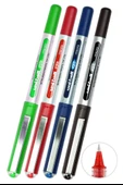 Mavi Siyah Kırmızı Yeşil Pilot Kalem 4 Adet Uniball Eye Mikro 0.5 mm Roller Pilot Kalem Ub150 Roller Uçlu Likit Mürekkep - 1