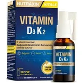 Nutraxin Vitamin D3 Sprey 1000 IU 30 ml thumbnail 1