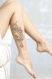 Çiçek ve Kuş Geçici Dövme,Geçici Tattoo ,Vücut Dövme,Kol Bilek Dövme,Boyun Dövme,Sırt Dövme - 1