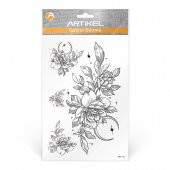 Çiçek Geçici Dövme,Geçici Tattoo ,Vücut Dövme,Kol Bilek Dövme,Boyun Dövme,Sırt Dövme - 2