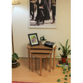 Tyche Zigon Sehpa 3 Lü MDF Üst Tabla - Ağaç Malzeme Ayak - 3