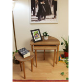 Tyche Zigon Sehpa 3 Lü MDF Üst Tabla - Ağaç Malzeme Ayak - 5