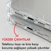 iPhone 16 Kılıf Lux Sararmaz Silikon Şeffaf Kapak - 4