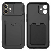 Apple iPhone 12 Mini Kılıf Zore Kartix Kartlık Bölmeli Kılıf - 7