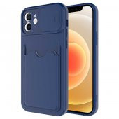 Apple iPhone 12 Mini Kılıf Zore Kartix Kartlık Bölmeli Kılıf - 4