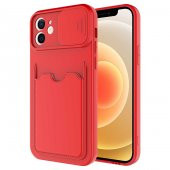 Apple iPhone 12 Mini Kılıf Zore Kartix Kartlık Bölmeli Kılıf - 5