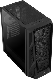 Aerocool Airhawk Duo 750W 80 Gold Cam Yan Panel Adreslenebilir Duo RGB Fanlı 3.0 Oyuncu Kasası (AE AIRHAWKD750GD) - 2