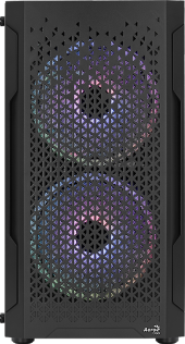 Aerocool Trinity Mini V2 3xFRGB Fanlı FRGB LED Fanlı Mesh Ön Panel Temperli Cam Yan Panel USB 3.0 mATX Bilgisayar Kasası (AE-TRI-V2) - 3