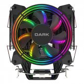 Dark Freezer X128 2x12cm FRGB LED Intel & AMD Uyumlu PWM Fanlı 4x Isı Borusu İşlemci Soğutucu (DKCCX128) - 3