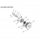 Bertolini 215 Dizel Çapa Makinası Starter Kapak Komple 7 Hp - 3