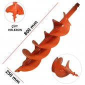 Gardenpro Çift Helezonlu Toprak Burgu Ucu 250 mm - 1