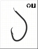 Fudo 3801 Mutsu Black Nikel Çember İğne No:1/0 - 3