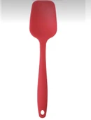 PinkRose Büyük Boy Kırmızı Silikon Düz Spatula - 2