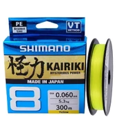 Shimano Kairiki 8 Yellow (Sarı) 0,10Mm 300 Mt İp Misina - 1