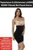 Özel Üretim İz İç Göstermez Kaymaz Sıkılaştırıcı Şekillendirici LAZER KESİM Yüksek Bel Paçalı Korse thumbnail 1