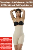 Özel Üretim İz İç Göstermez Kaymaz Sıkılaştırıcı Şekillendirici LAZER KESİM Yüksek Bel Paçalı Korse thumbnail 1