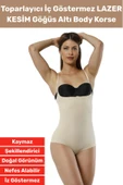 Özel Üretim İz İç Göstermez Kaymaz Sıkılaştırıcı Şekillendirici LAZER KESİM Gögüs Altı Body Korse - 1