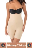 İz Göstermez Kaymaz Sıkılaştırıcı Toparlayıcı Vücut Şekillendirici LAZER KESİM Tam Boy Askılı Korse thumbnail 2