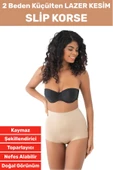 İz İç Göstermez Kaymaz Sıkılaştırıcı Toparlayıcı Vücut Şekillendirici LAZER KESİM Slip Korse thumbnail 1
