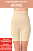 Özel Üretim Vücut Şekillendirici Beden Küçülten Sıkılaştıran Fermuarlı Klasik Toparlayıcı Korse thumbnail 1