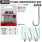 Jinza 57080 Aberdeen Bn Siyah Olta İğnesi 6 No 20’Li Paket - 2